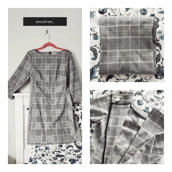 H&M Sheath Checker-blocked Black/White Dress - Picture 2 of 10